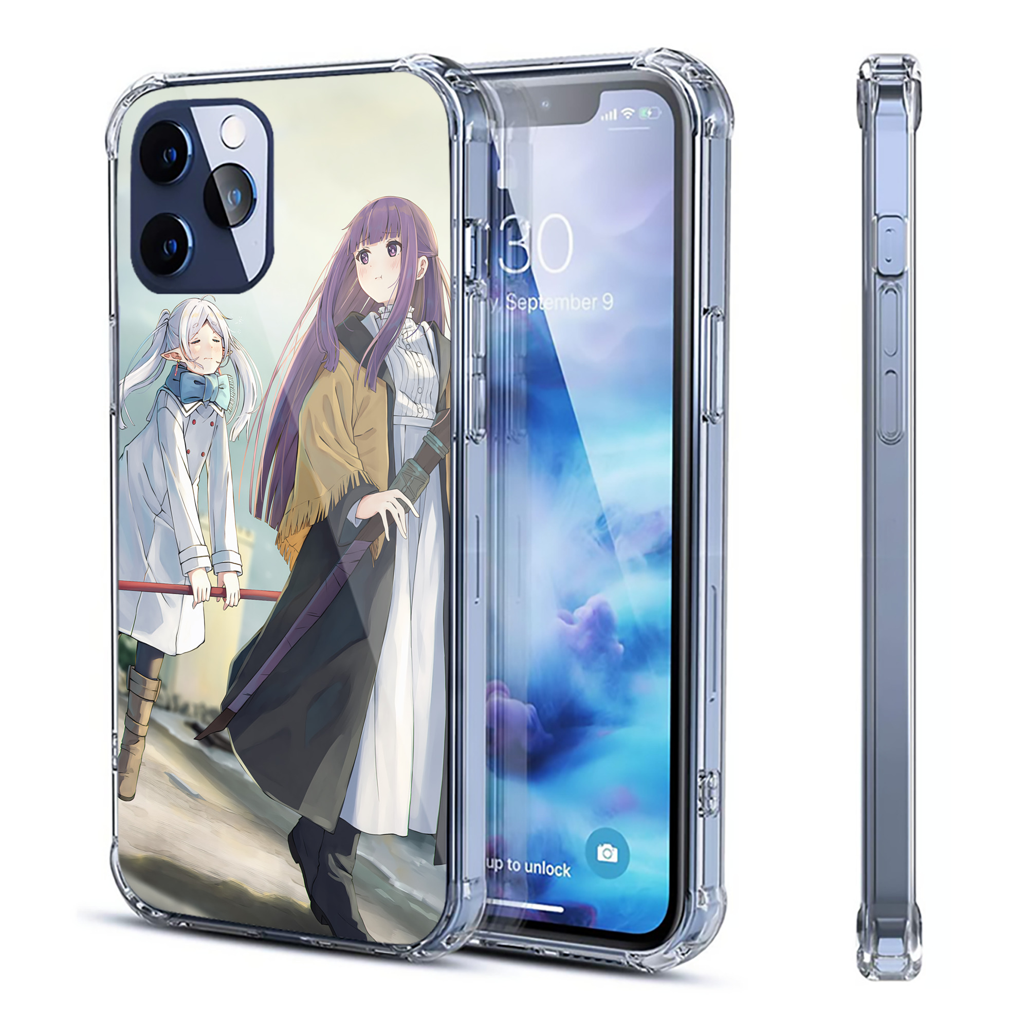 （画像用） 葬送のフリーレン Frieren 【iPhone 12シリーズ対応】透明スマホケース（クリアソフトケース）